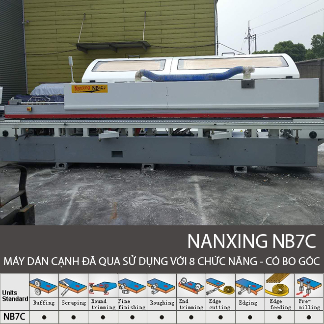 Máy dán cạnh 8 chức năng Nanxing NB7C Đã qua sử dụng